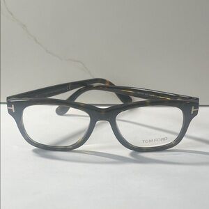 Authentic Tom Ford Men's Tortoiseshell Rectangular Optical Glasses TF5147